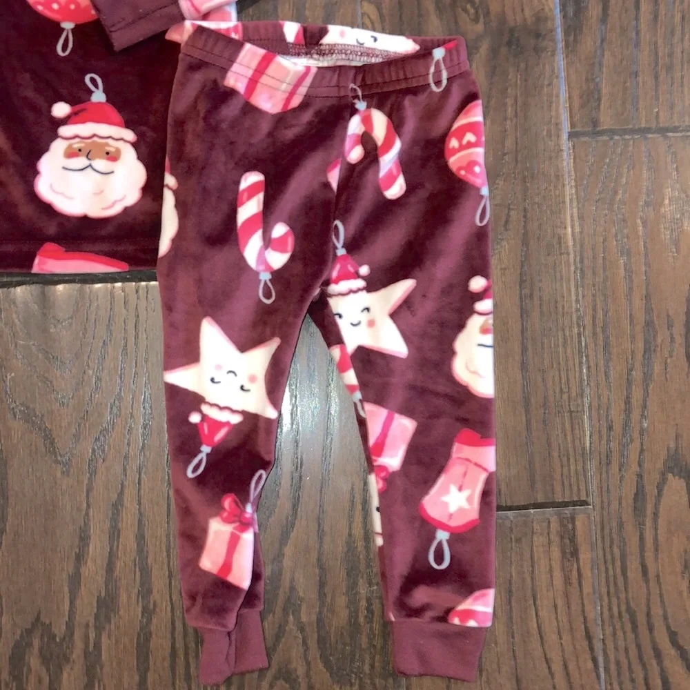 Carters Christmas Santa pajamas set size 12 months